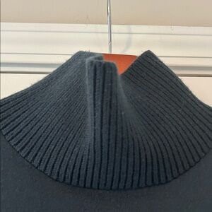 NFP Chic Dark Teal Sleeveless Turtleneck Wool Dress